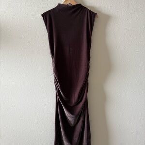 A New Day Purple Asymmetrical Ruched Sheath Dress